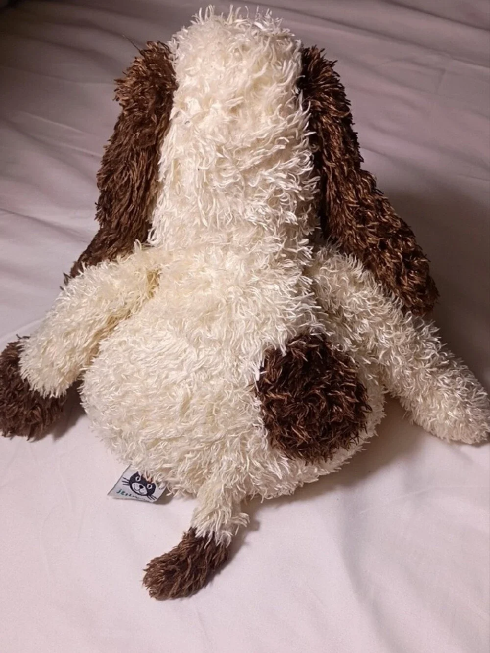 Jellycat Vintage‎ Cream and Brown Plush Puppy Dog Toy